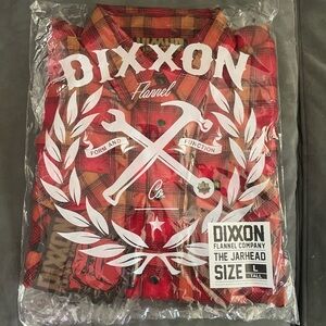 DIXXON Jarhead Red and Black Plaid Shirt